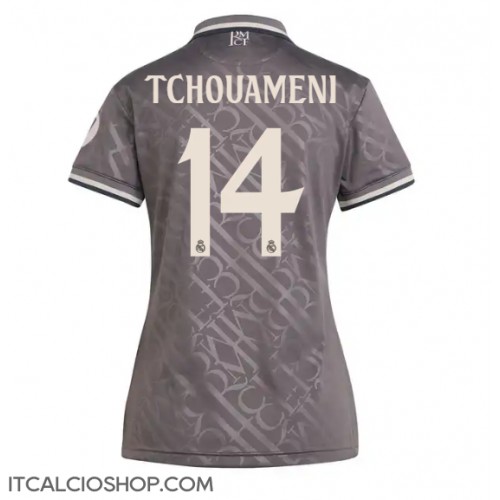 Real Madrid Aurelien Tchouameni #14 Terza Maglia Femmina 2024-25 Manica Corta